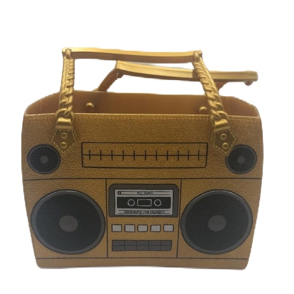 MC Swag Fresh Beats (The Freshest) Gold Purse Handbag Hard Plastic Tote - Picture 1 of 14